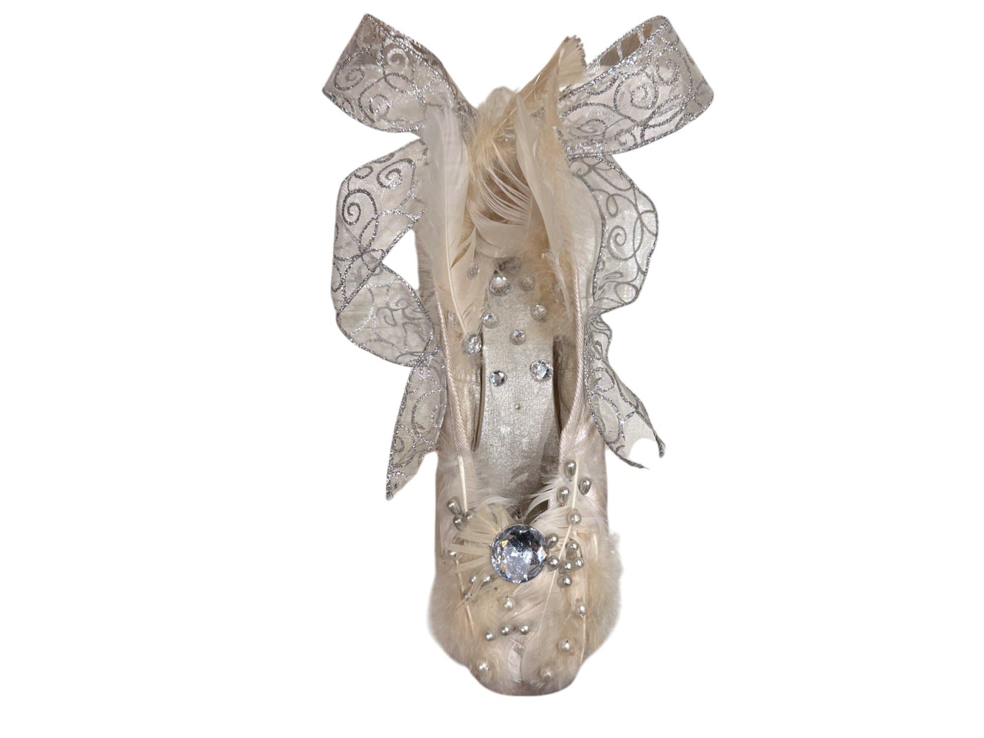 White Swan Lake keepsake pointe shoe