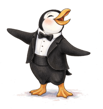 Boy penguin mascot